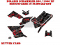 Preview: Camo Schwarz-Rot Standard Kit für Polaris Scrambler 850/1000 XP 2013-2022