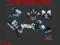 Preview: Beispiel Bild für die Farben, Trash Blue Full Kit for Polaris Scrambler 850/1000 XP 2013-2022
