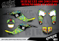 Preview: Beispiel Bild für die Farben, Kicker Gelb für Suzuki LTZ 400 2003-2008
