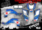Preview: Kicker Blau für Yamaha YFZ 450 2004-2008 & 2012-2014