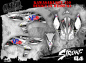 Preview: Example picture for thr colors, Stroke White for Kawasaki KFX 450