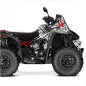 Preview: X-Design Grau-Rot XL Version für CAN-AM Renegade 1000/800/650/570 XMR