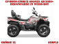 Preview: Simple Weiß-Rot XL Version für CF-Moto CForce 600-625 S/L ab 2020+