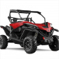 Preview: Shaded Red for CF-Moto ZForce Sport 950/1000
