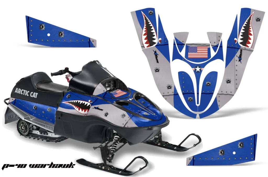 P40-Warhawk Blau für Arctic Cat 120 Sno Pro