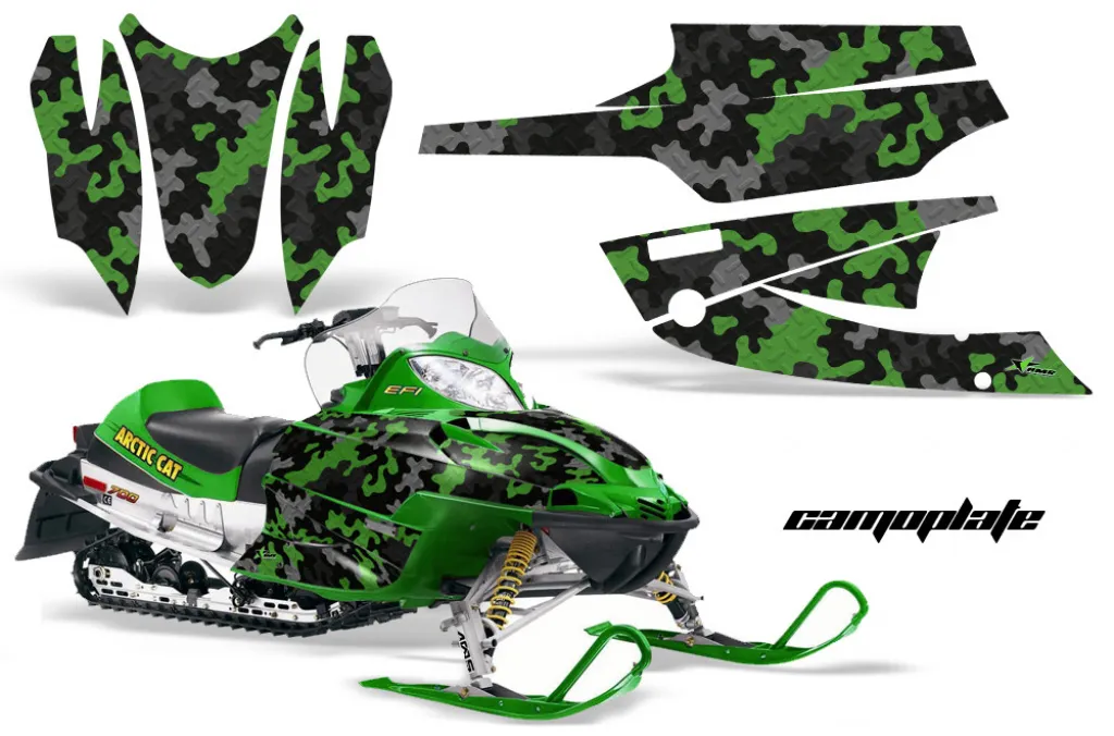 Camoplate Grün für Arctic Cat Firecat/Sabercat (F5, F6, F7) 2003-2006