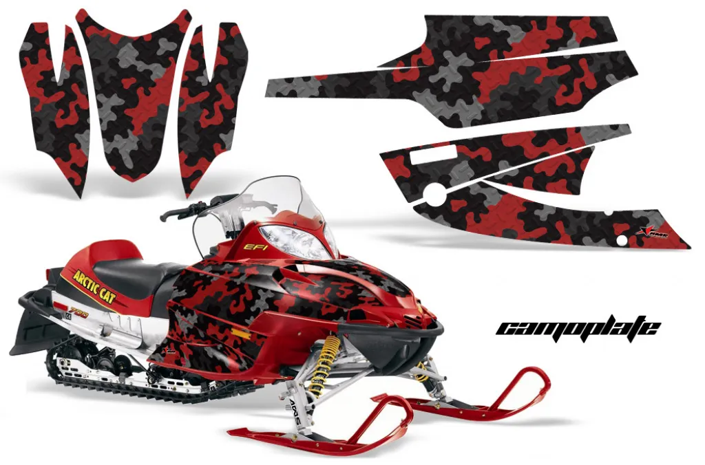Camoplate Rot für Arctic Cat Firecat/Sabercat (F5, F6, F7) 2003-2006