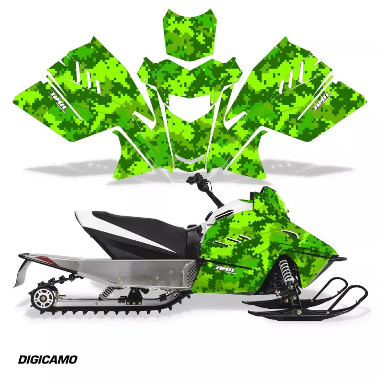 Digicamo Grün für Arctic Cat ZR 200 Schneemobil 2018-2024