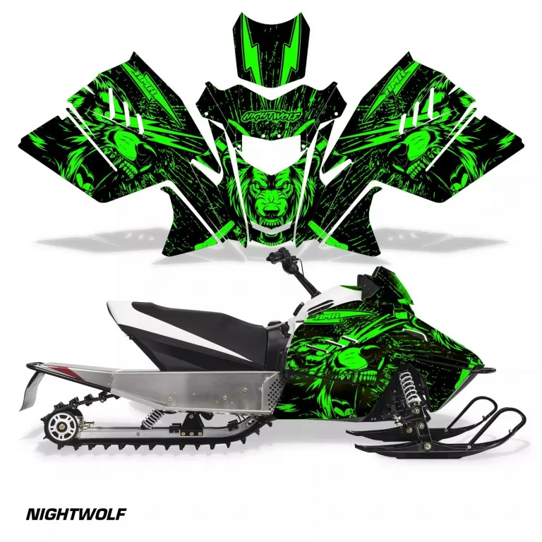 Nightwolf Grün für Arctic Cat ZR 200 Schneemobil 2018-2024