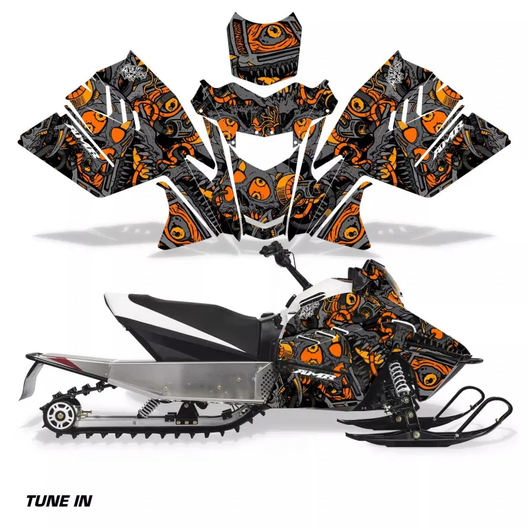 Tune In Orange für Arctic Cat ZR 200 Schneemobil 2018-2024