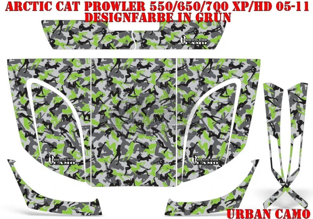 Urban Camo Green for Arctic-Cat Prowler XP/HD 09-15