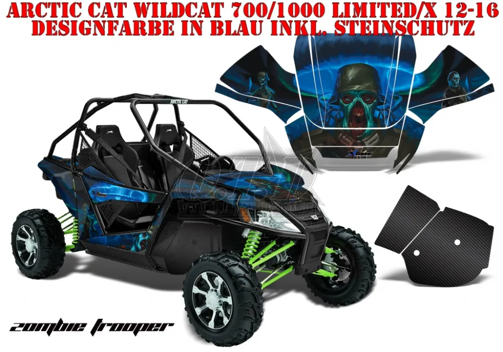 Zombie Trooper Blau für Arctic-Cat Wildcat 700/1000 2012-2016