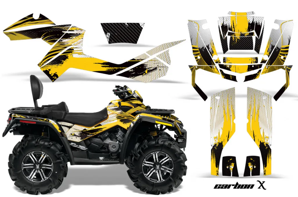 Carbon-X Gelb für CAN-AM Outlander MAX 500/650/800 2006-2012