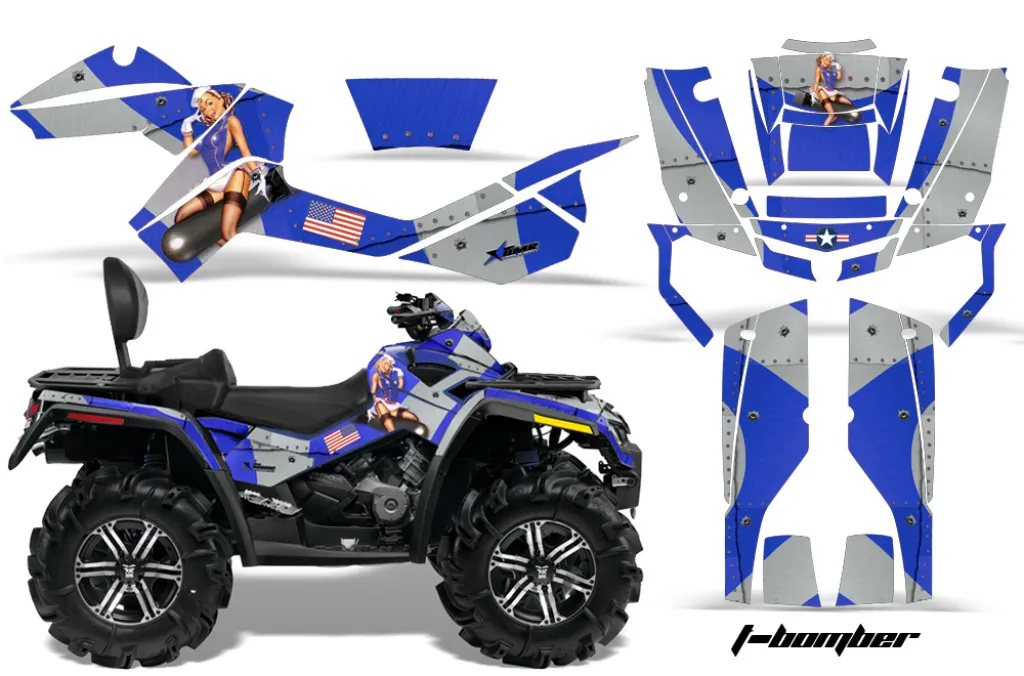 T-Bomber Blau für CAN-AM Outlander MAX 500/650/800 2006-2012