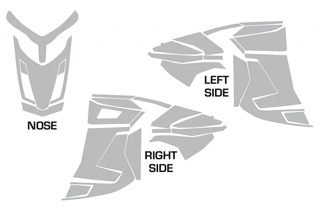 Schnittmuster für CAN-AM Ski Doo Rev XR/GSX/MXZ Sled 2009-2015