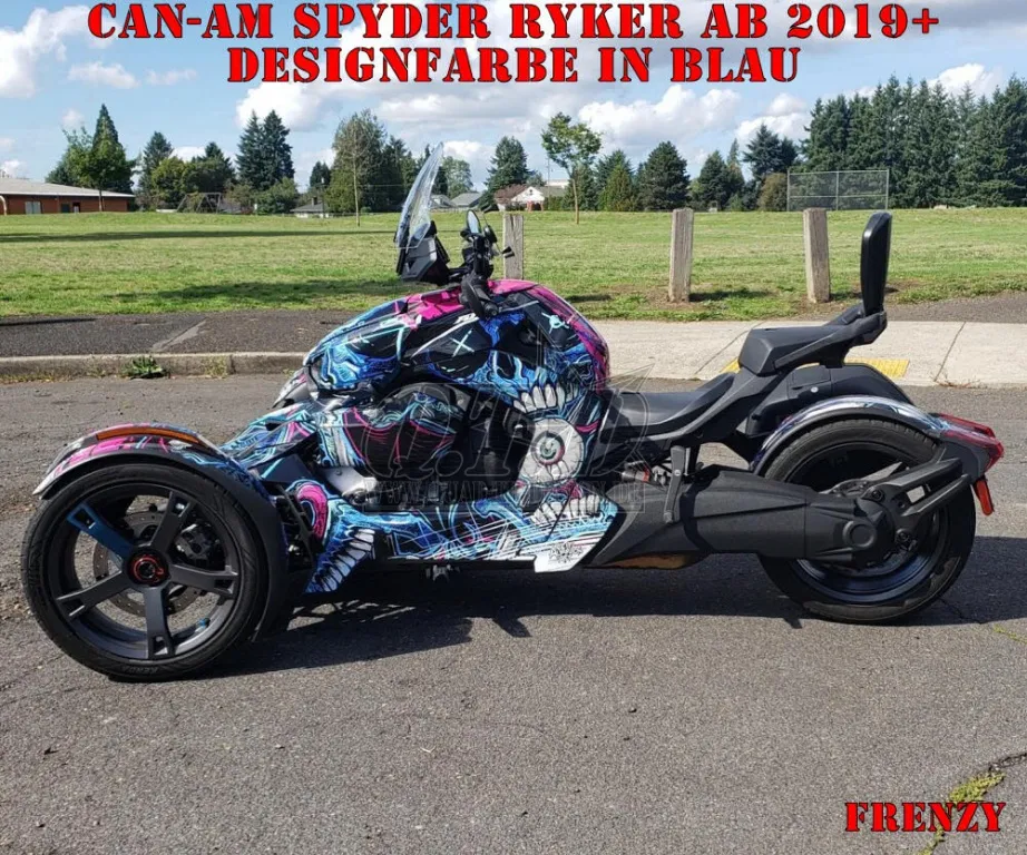 Frenzy Design color = Blue for CAN-AM Ryker 2018-2024