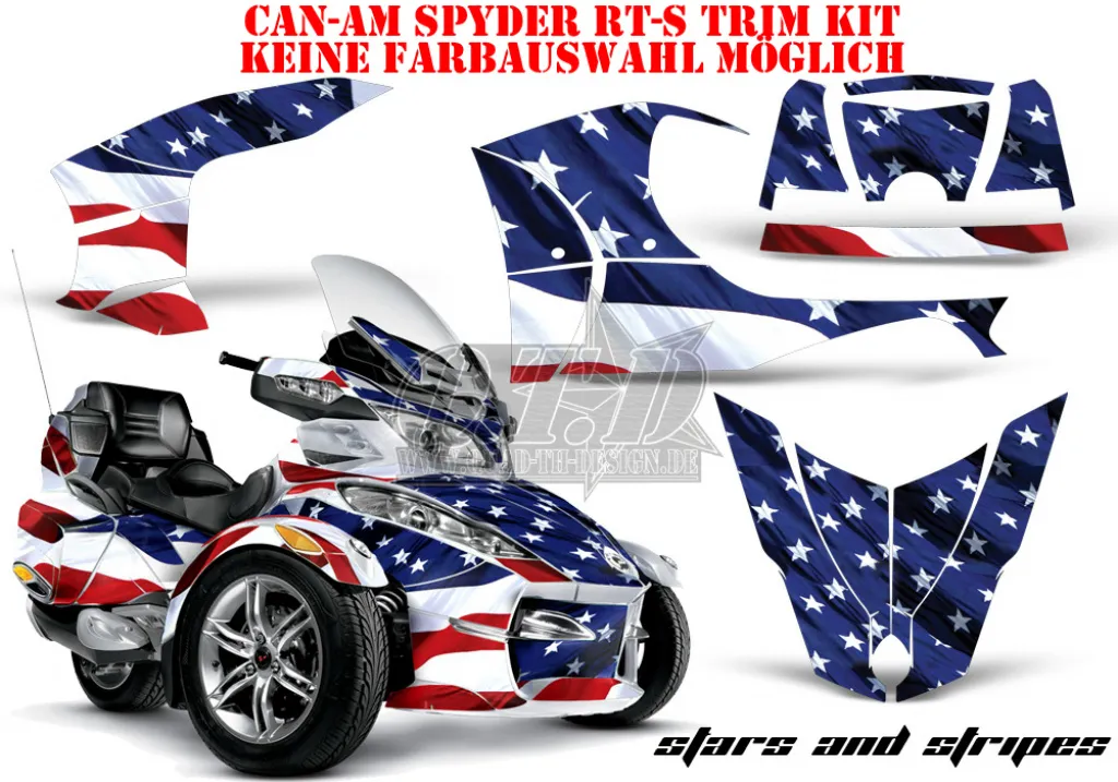 Trim Kit Stars and Stripes für CAN-AM Spyder RT/RTS/RT Limited 2010-2013