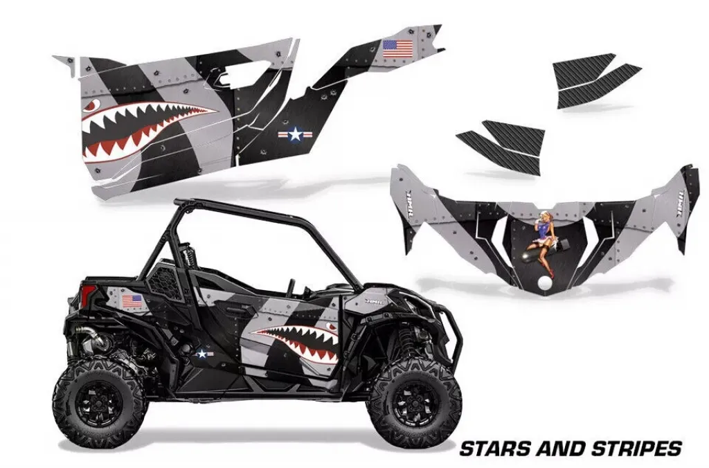 P40-Warhawk Schwarz für CAN-AM BRP Maverick Sport 2 Türer ab 2019+