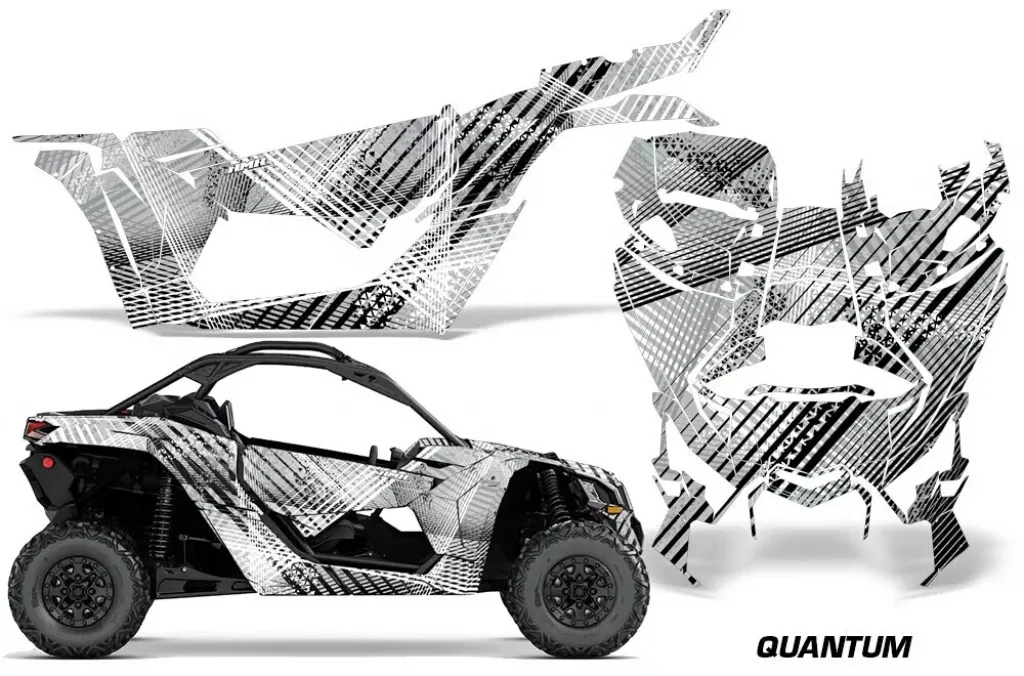 Quantum Background = Silver, Design color = Black for CAN-AM Maverick X3 2016-2023