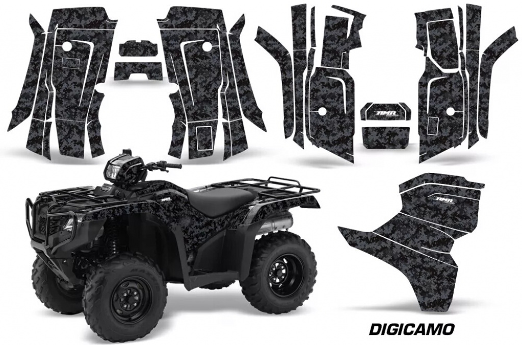 Digicamo Black Honda Fourtrax TRX 500 Foreman 2014-2019