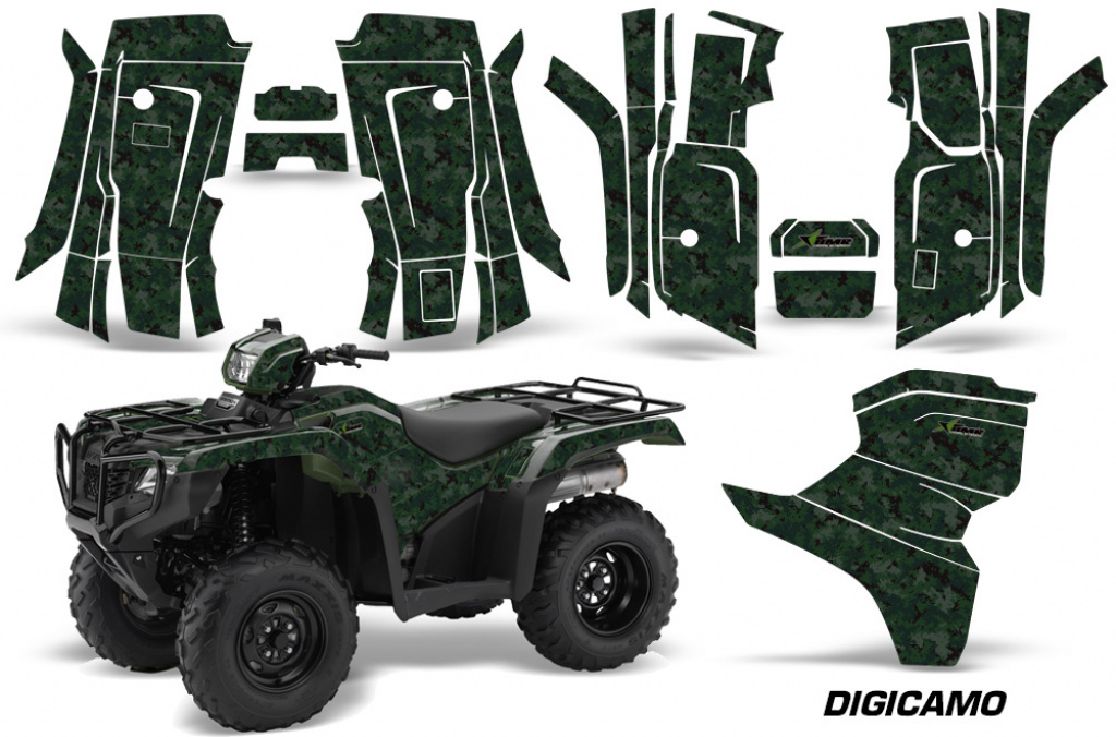Digicamo Green for Honda Fourtrax TRX 500 Foreman 2014-2019
