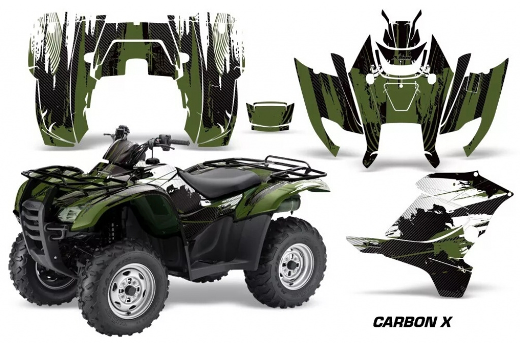 Carbon-X Grün for Honda Rancher/Rancher AT 2007-2013
