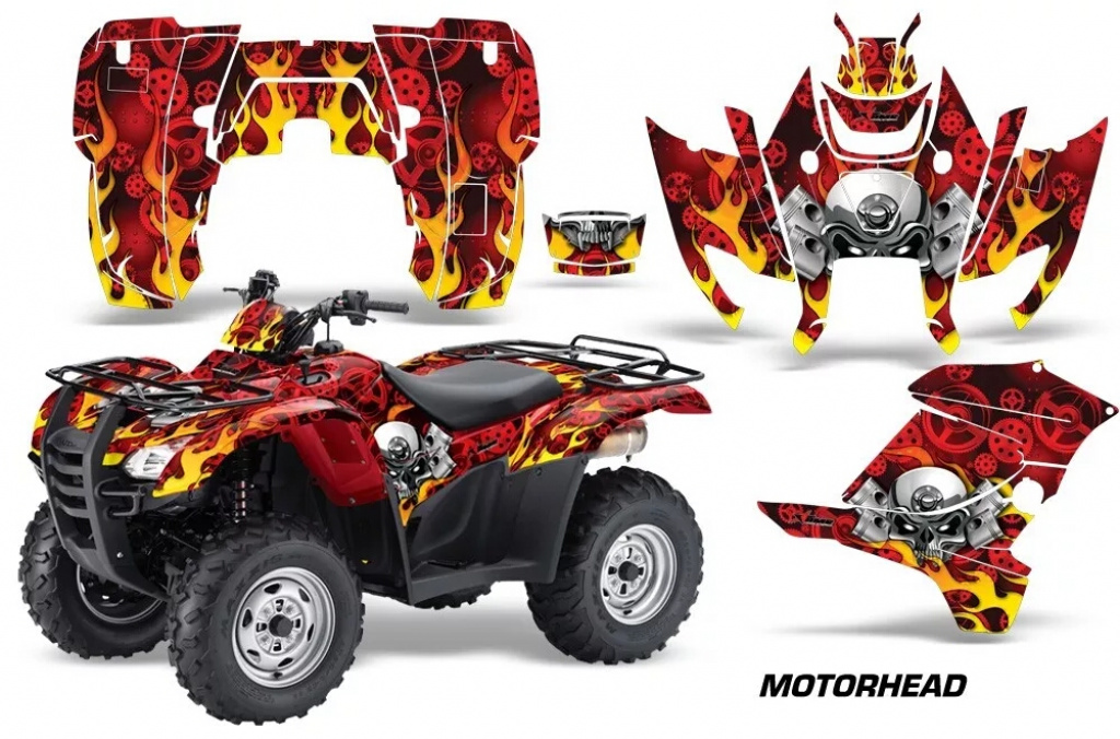 Motorhead Red for Honda Rancher/Rancher AT 2007-2013