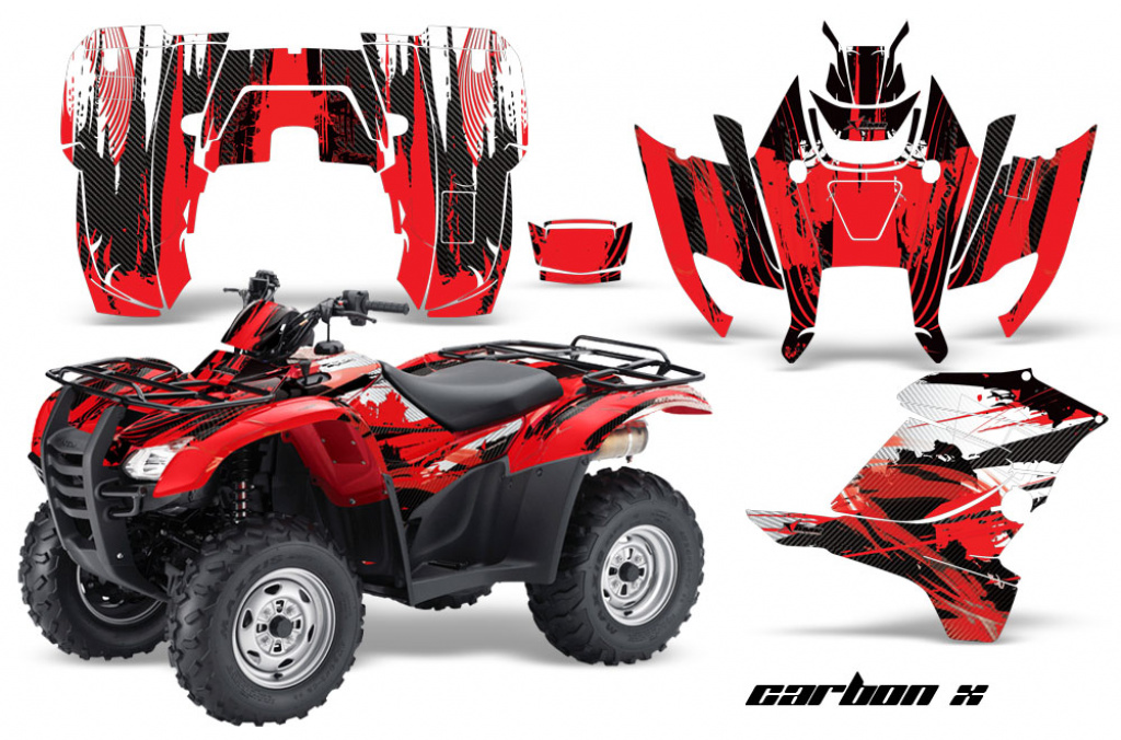 Carbon-X Red for Honda Rancher/Rancher AT 2007-2013