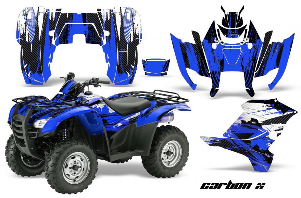 Carbon-X Blue for Honda Rancher/Rancher AT 2007-2013