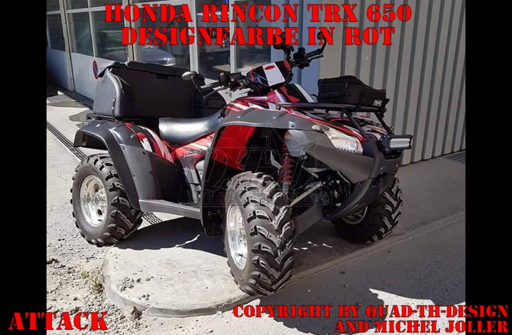 Attack Red for Honda Rincon/TRX 680 2006-2018