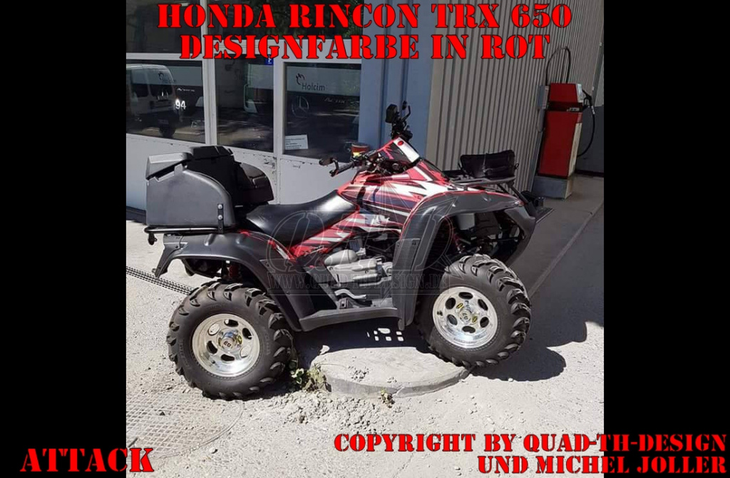 Attack Red for Honda Rincon/TRX 680 2006-2018