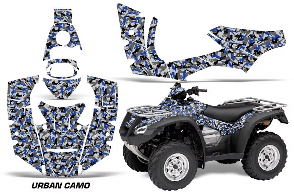 Urban Camo Blue for Honda Rincon/TRX 680 2006-2018