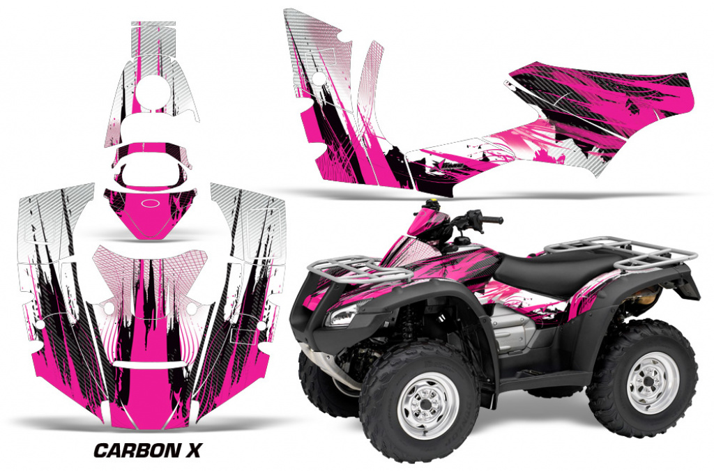 Carbon-X Pink for Honda Rincon/TRX 680 2006-2018