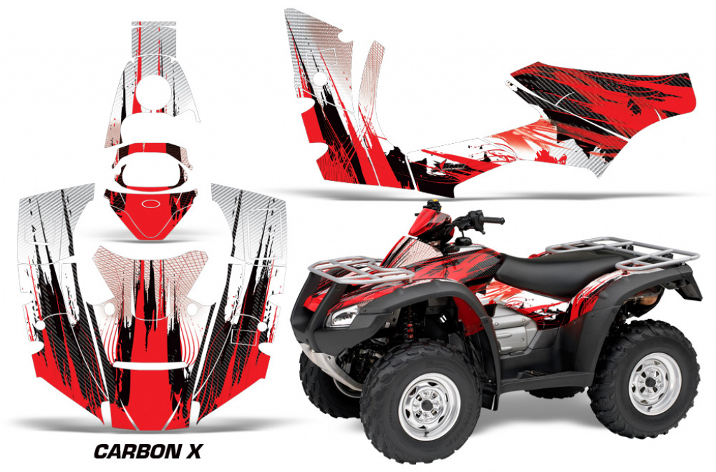 Carbon-X Red for Honda Rincon/TRX 680 2006-2018