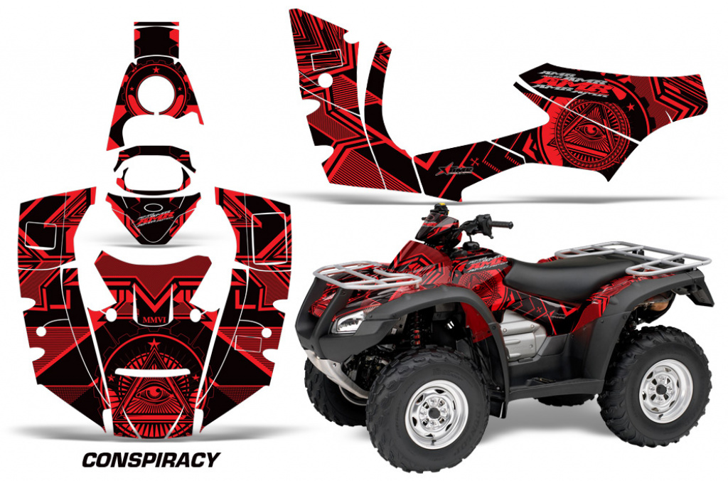 Conspiracy Red for Honda Rincon/TRX 680 2006-2018