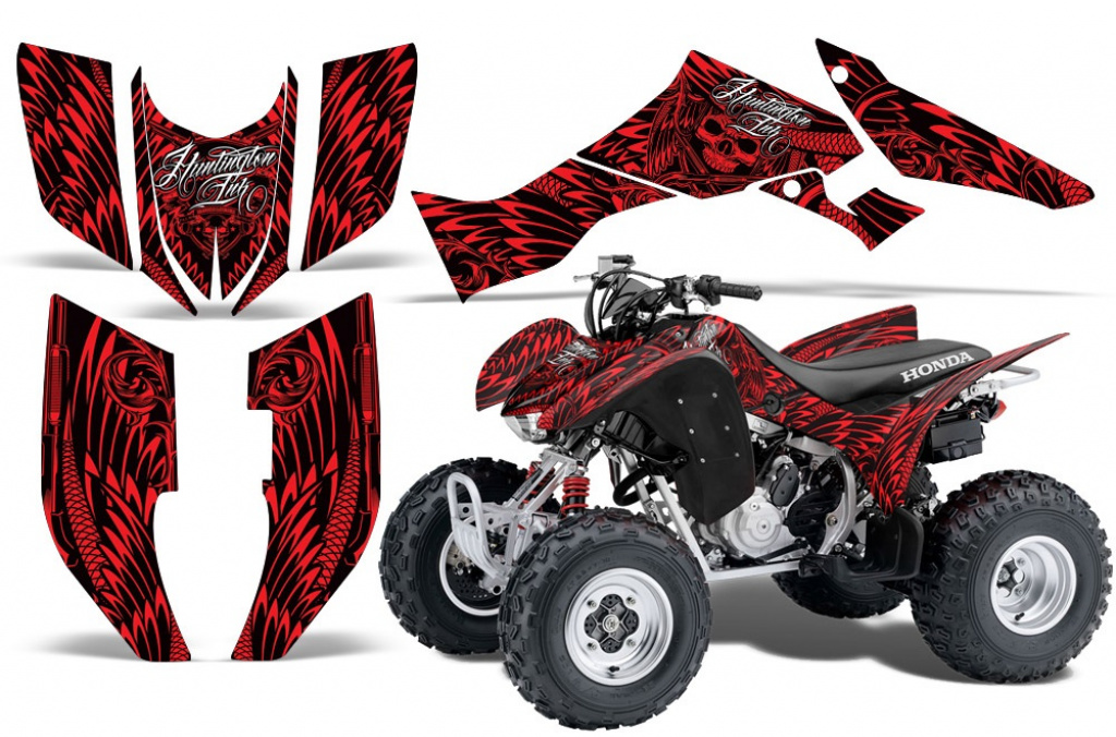 Skulls N Hammers Red for Honda TRX 300EX 2007-2013