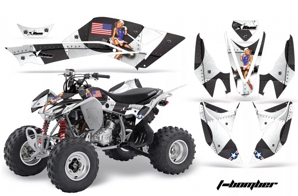 T-Bomber White for Honda TRX 400EX 2008-2016