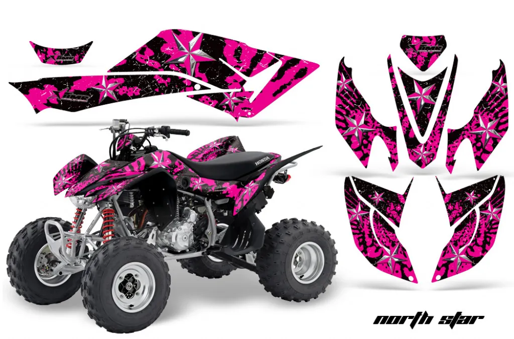 Northstar Hintergrund = Pink, Designfarbe = Pink für Honda TRX 400EX 2008-2016