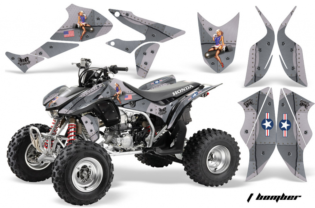 T-Bomber Silver for Honda TRX 450R 2004-2016