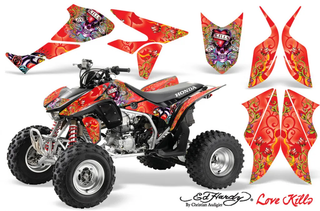 Ed-Hardy - Love Kills Red for Honda TRX 450R 2004-2016