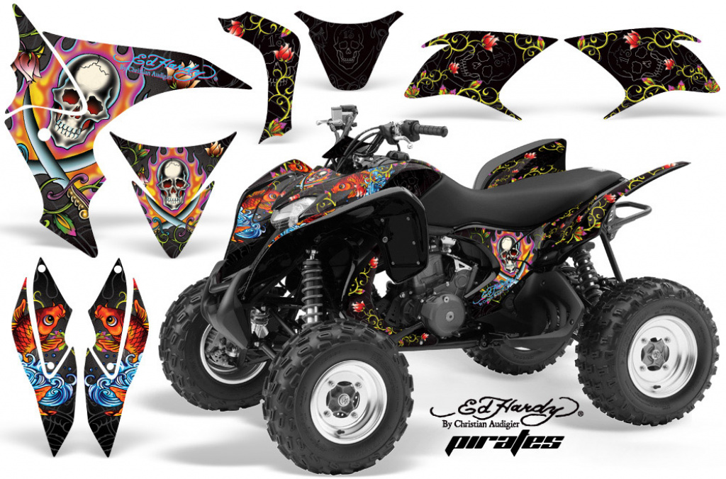 Ed-Hardy - Pirates Black for Honda TRX 700xx 2008-2015
