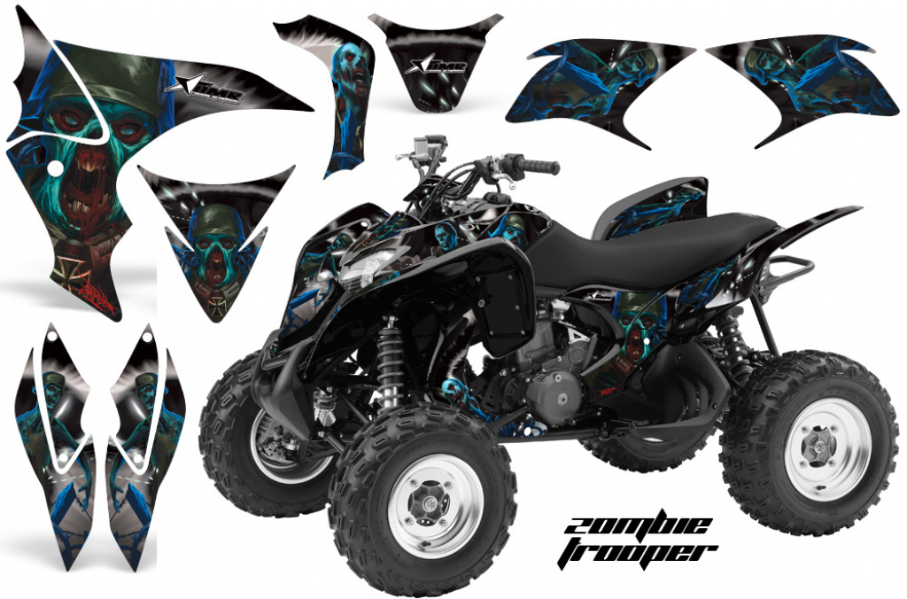 Zombie Trooper Black for Honda TRX 700xx 2008-2015