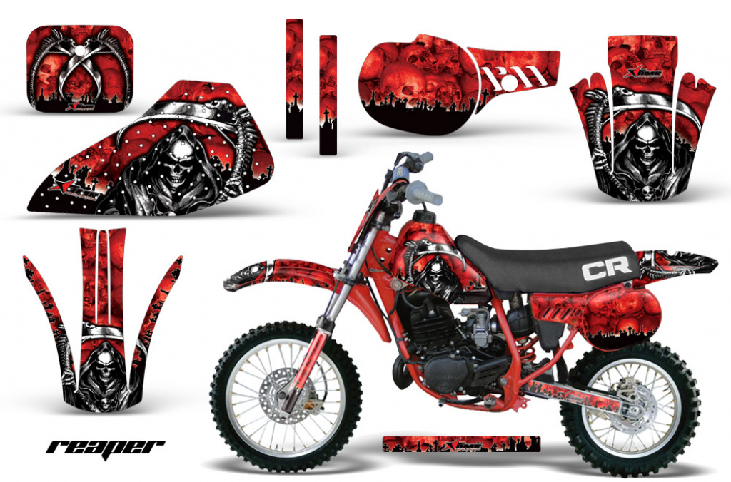 Reaper Rot mit Nummernfeldern für Honda CR60 1984-1985