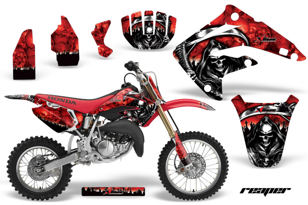 Reaper Rot mit Nummernfeldern für Honda CR85 2003-2007