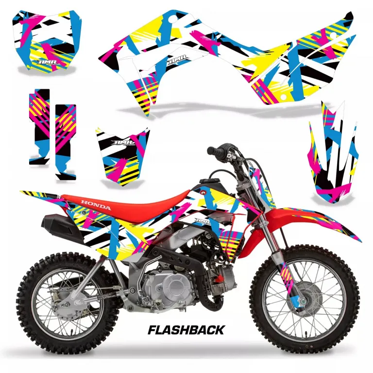 Flashback with number plates for Honda CRF110 F 2019-2021