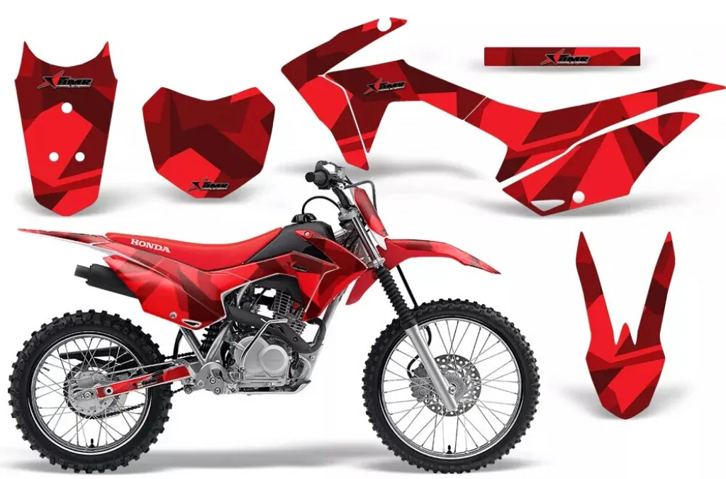 Special Forces Red with number plates for Honda CRF125 F 2014-2018
