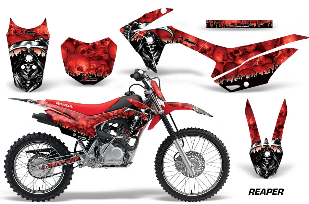 Reaper Red with number plates for Honda CRF125 F 2014-2018