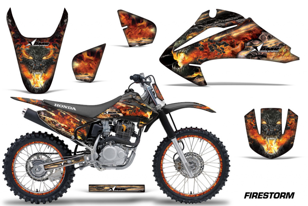 Firestorm Black with number plates for Honda CRF150F-CRF230F 2003-2007
