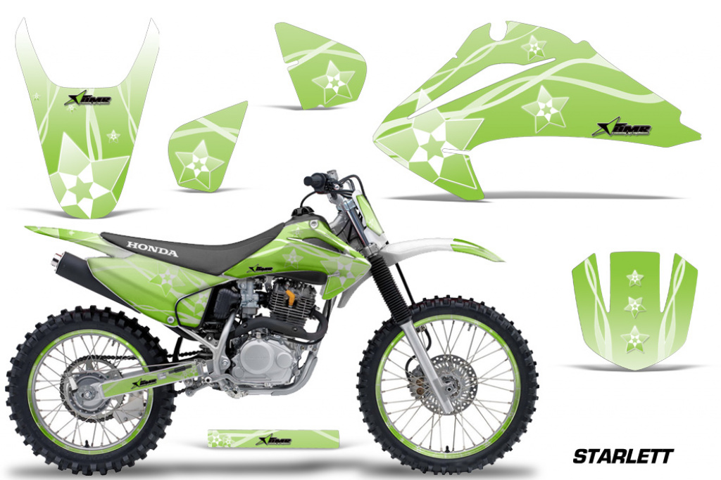 Starlett Green with number plates for Honda CRF150F-CRF230F 2003-2007