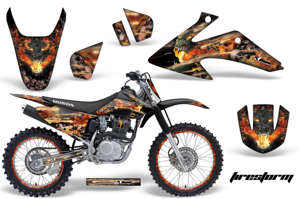 Firestorm Black with number plates for Honda CRF150F-CRF230F 2008-2014